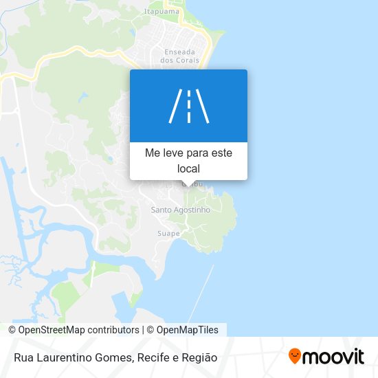 Rua Laurentino Gomes mapa