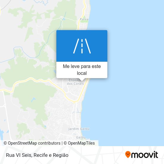 Rua VI Seis mapa