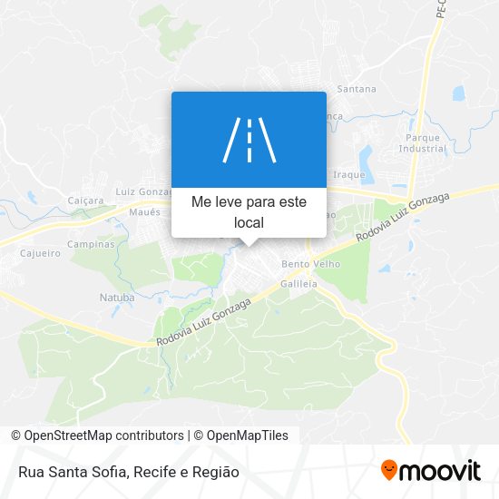 Rua Santa Sofia mapa