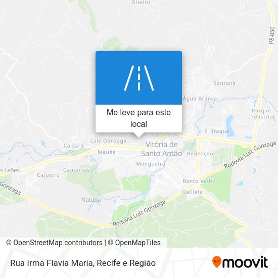 Rua Irma Flavia Maria mapa