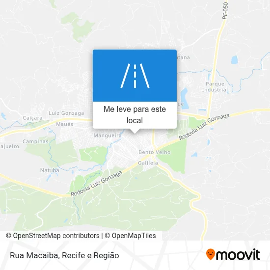 Rua Macaiba mapa