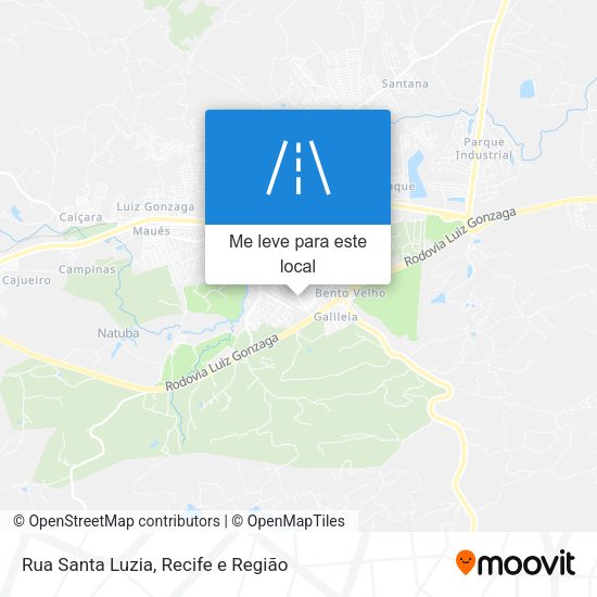 Rua Santa Luzia mapa