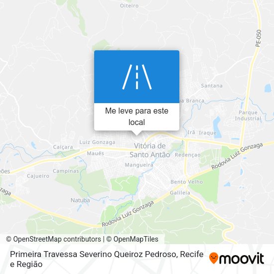 Primeira Travessa Severino Queiroz Pedroso mapa