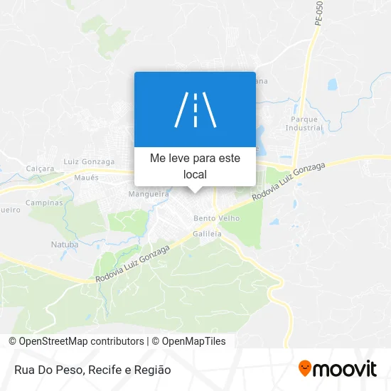 Rua Do Peso mapa