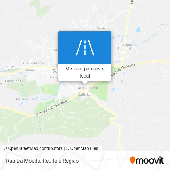 Rua Da Moeda mapa