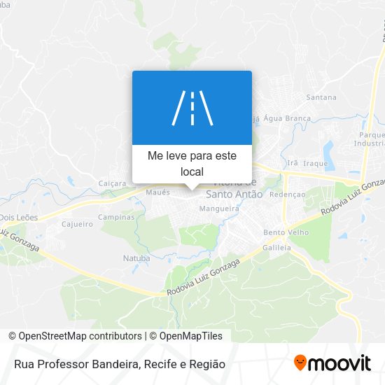 Rua Professor Bandeira mapa