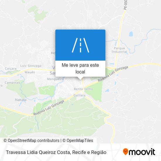 Travessa Lidia Queiroz Costa mapa