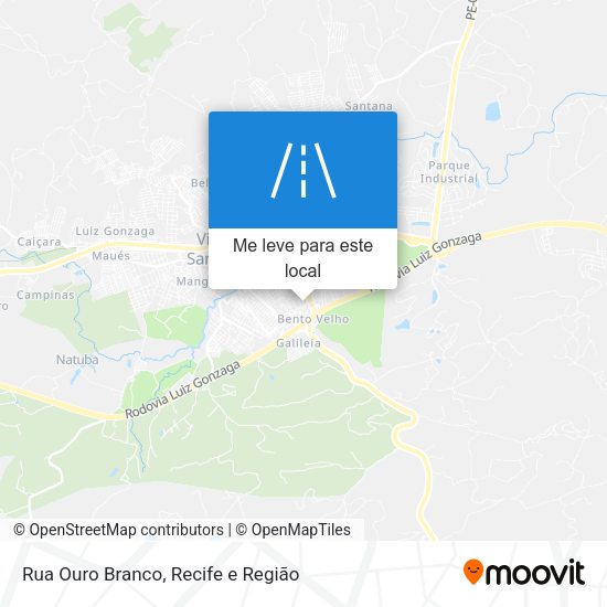 Rua Ouro Branco mapa