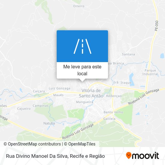 Rua Divino Manoel Da Silva mapa