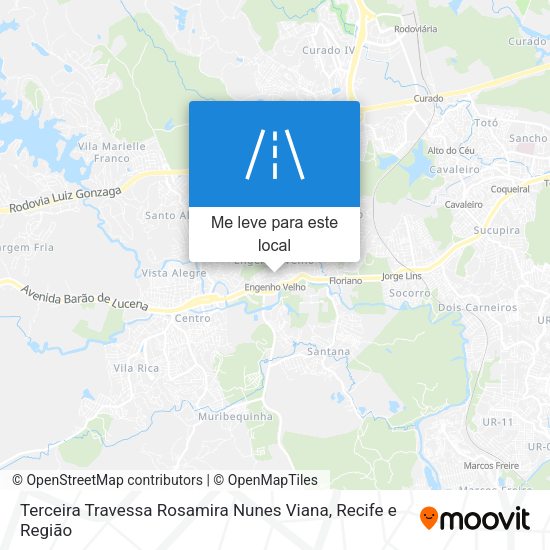 Terceira Travessa Rosamira Nunes Viana mapa