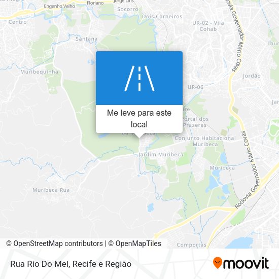 Rua Rio Do Mel mapa