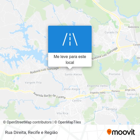 Rua Direita mapa