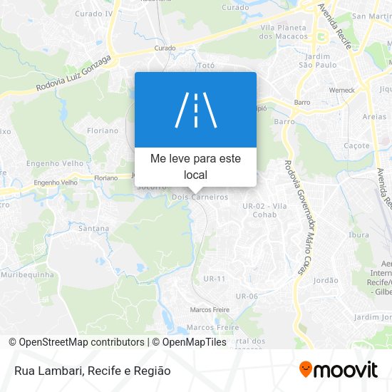Rua Lambari mapa