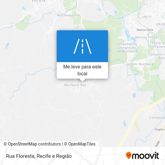 Rua Floresta mapa