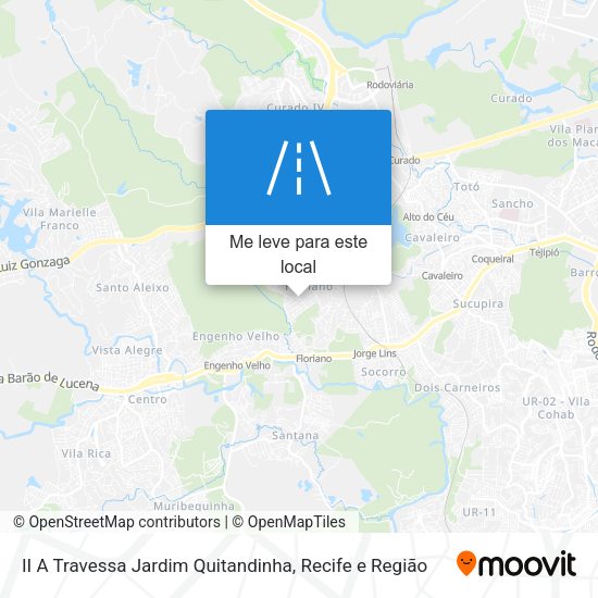 II A Travessa Jardim Quitandinha mapa