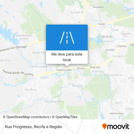 Rua Progresso mapa