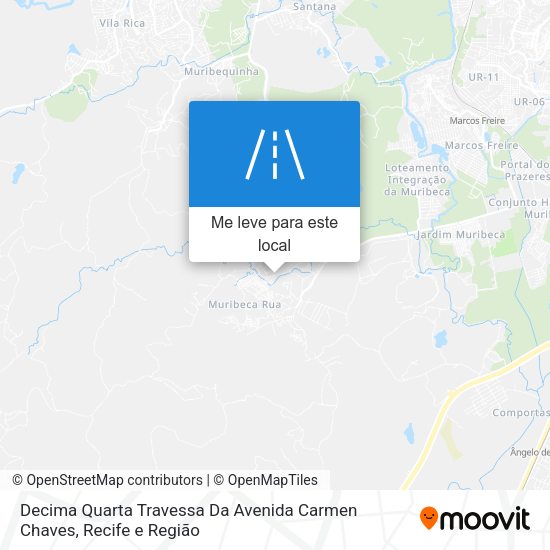 Decima Quarta Travessa Da Avenida Carmen Chaves mapa
