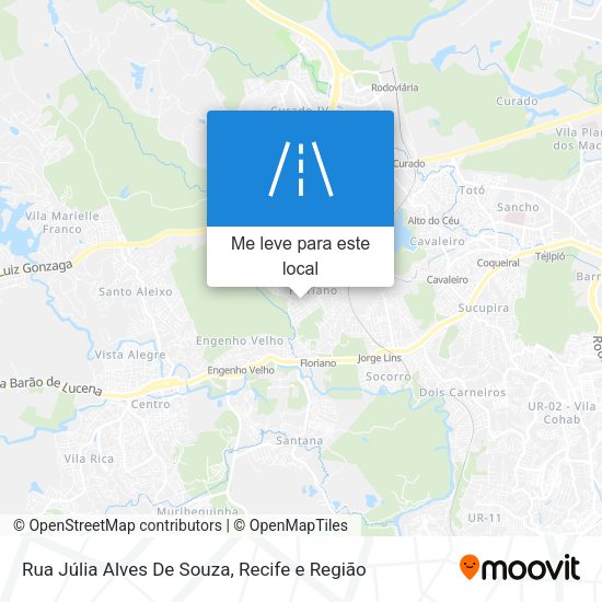 Rua Júlia Alves De Souza mapa