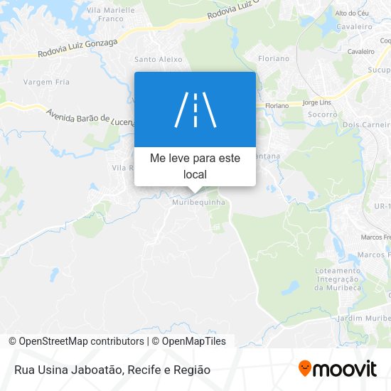 Rua Usina Jaboatão mapa
