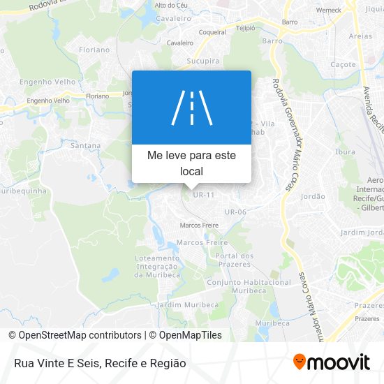 Rua Vinte E Seis mapa