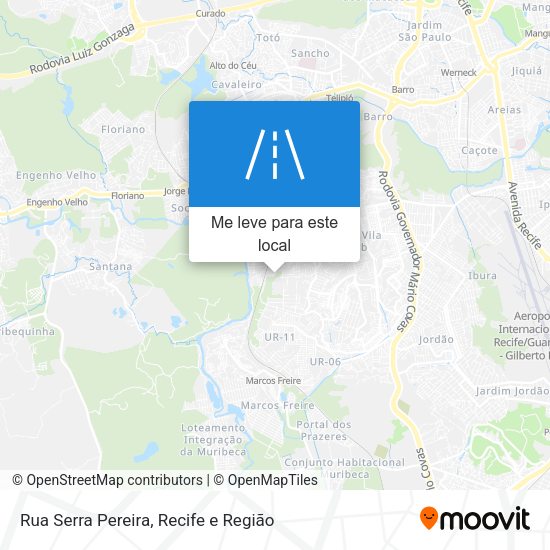Rua Serra Pereira mapa