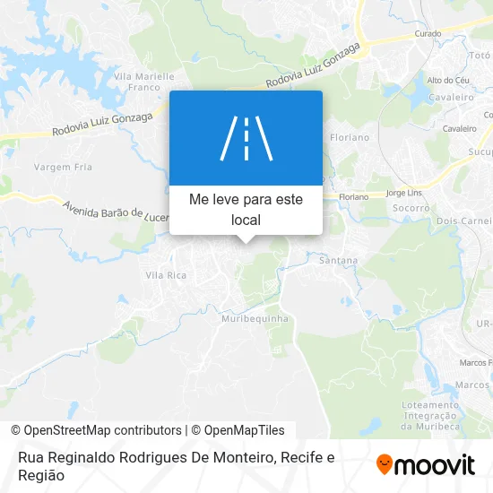 Rua Reginaldo Rodrigues De Monteiro mapa