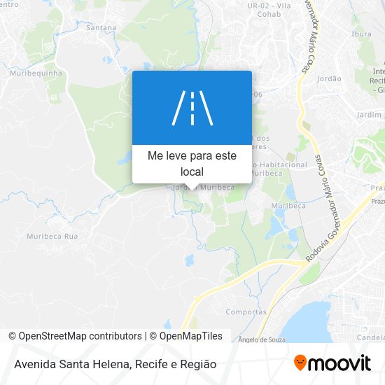 Avenida Santa Helena mapa