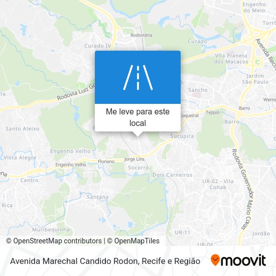 Avenida Marechal Candido Rodon mapa
