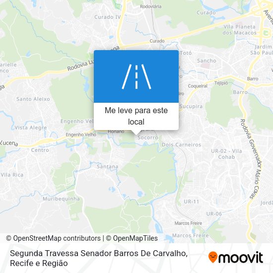 Segunda Travessa Senador Barros De Carvalho mapa