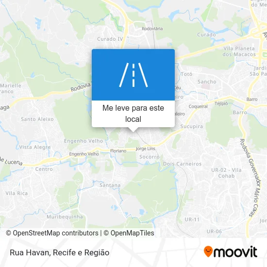 Rua Havan mapa