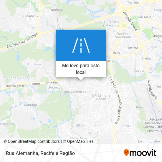 Rua Alemanha mapa
