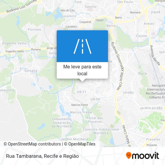 Rua Tambarana mapa
