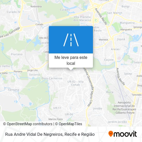 Rua Andre Vidal De Negreiros mapa