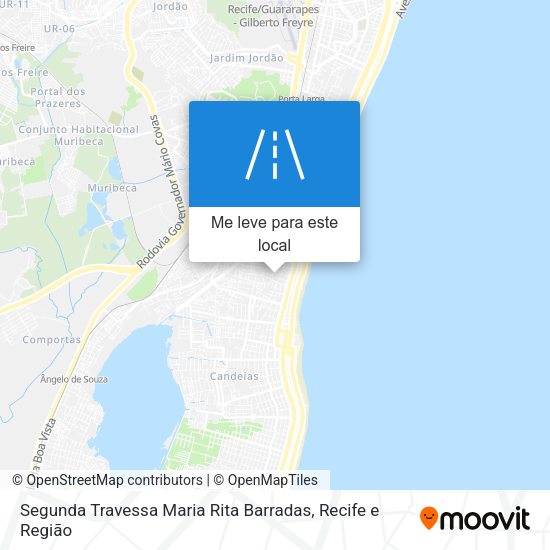 Segunda Travessa Maria Rita Barradas mapa