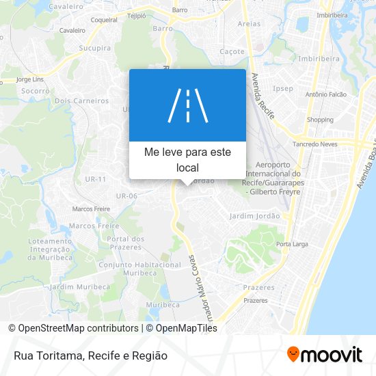 Rua Toritama mapa