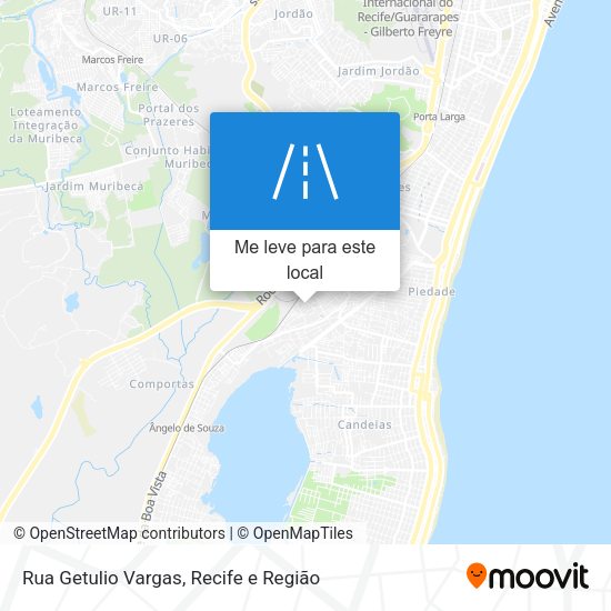 Rua Getulio Vargas mapa