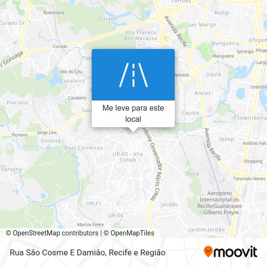 Rua São Cosme E Damião mapa
