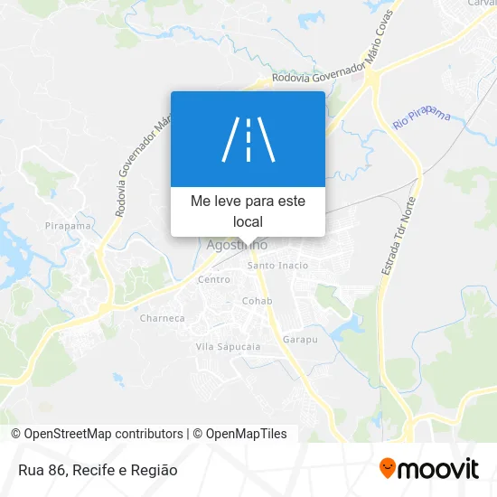 Rua 86 mapa