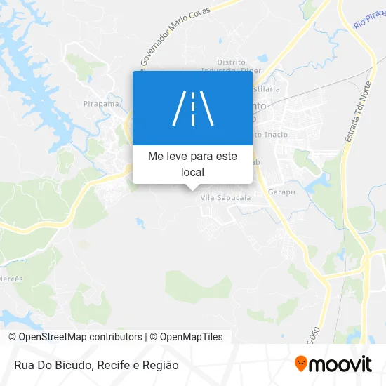 Rua Do Bicudo mapa