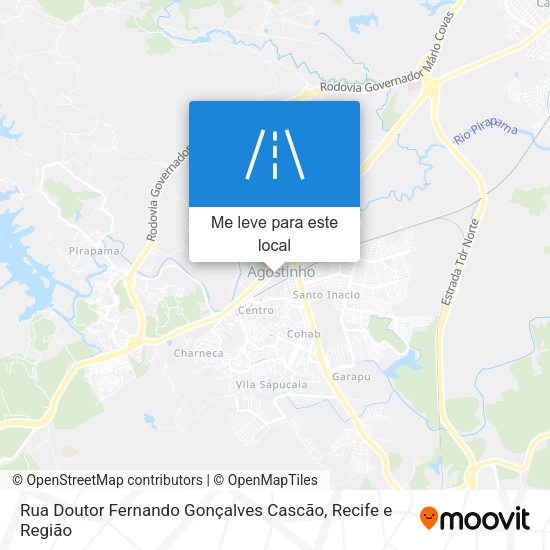 Rua Doutor Fernando Gonçalves Cascão mapa