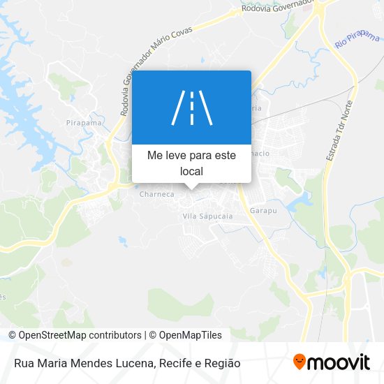 Rua Maria Mendes Lucena mapa