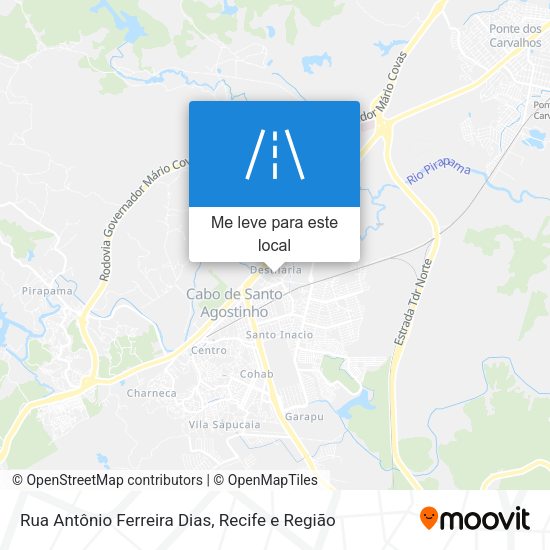Rua Antônio Ferreira Dias mapa