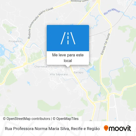 Rua Professora Norma Maria Silva mapa