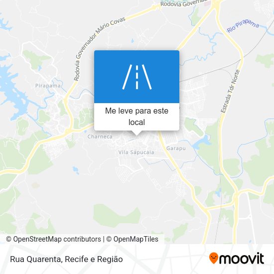 Rua Quarenta mapa