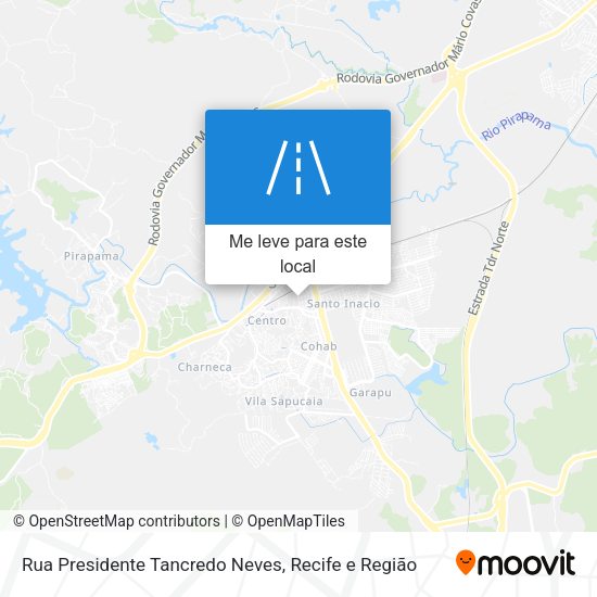 Rua Presidente Tancredo Neves mapa