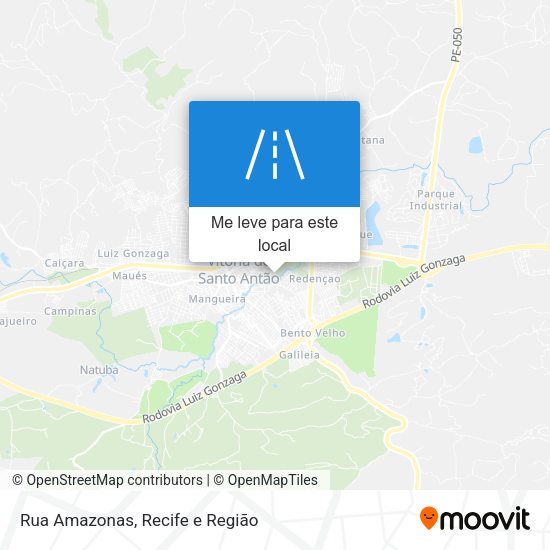 Rua Amazonas mapa