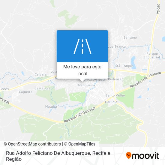 Rua Adolfo Felíciano De Albuquerque mapa