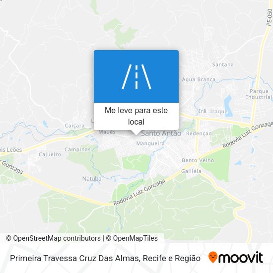 Primeira Travessa Cruz Das Almas mapa