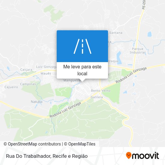 Rua Do Trabalhador mapa