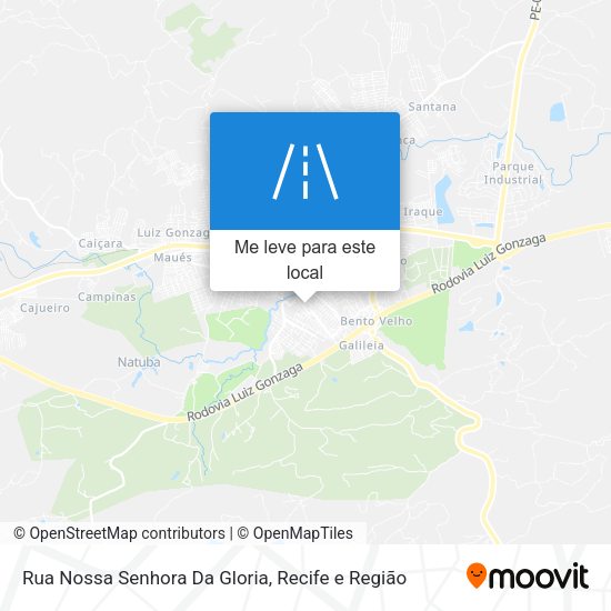 Rua Nossa Senhora Da Gloria mapa